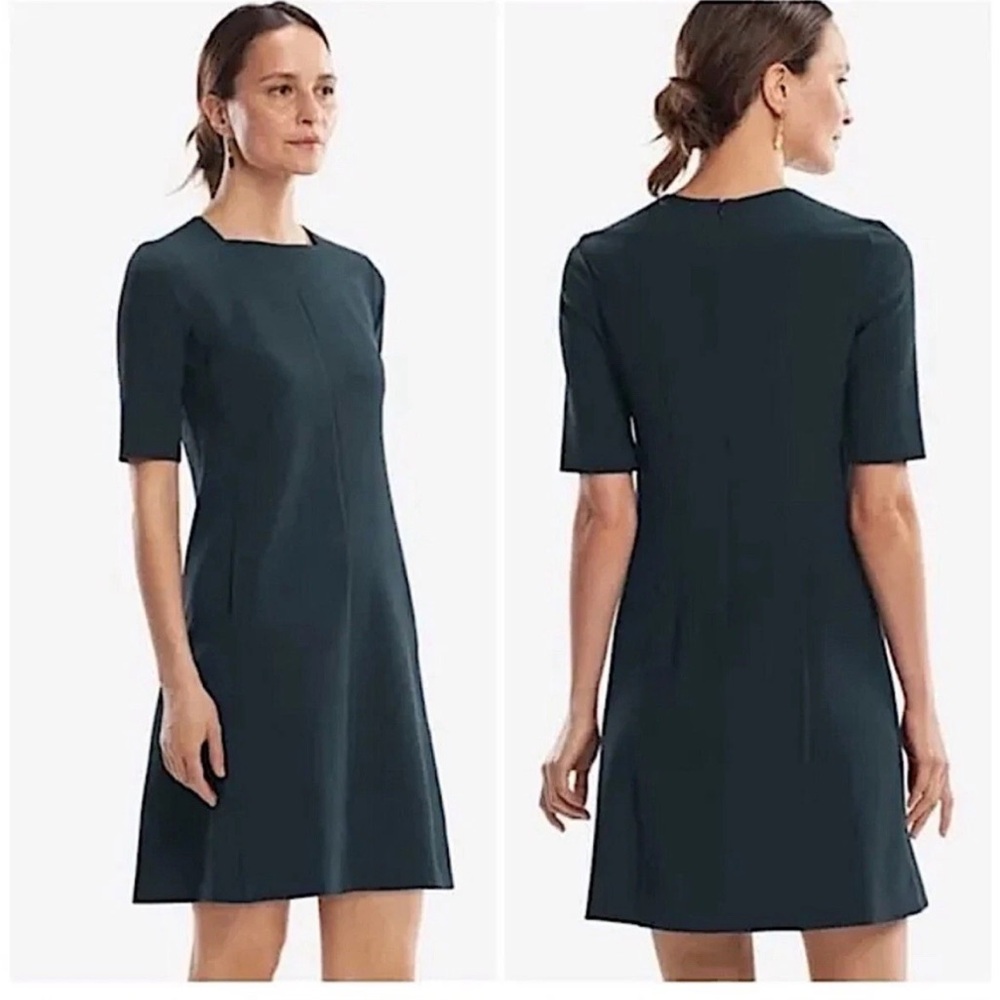 MM Lafleur Emily sheath dress in emerald green size 4 workwear office